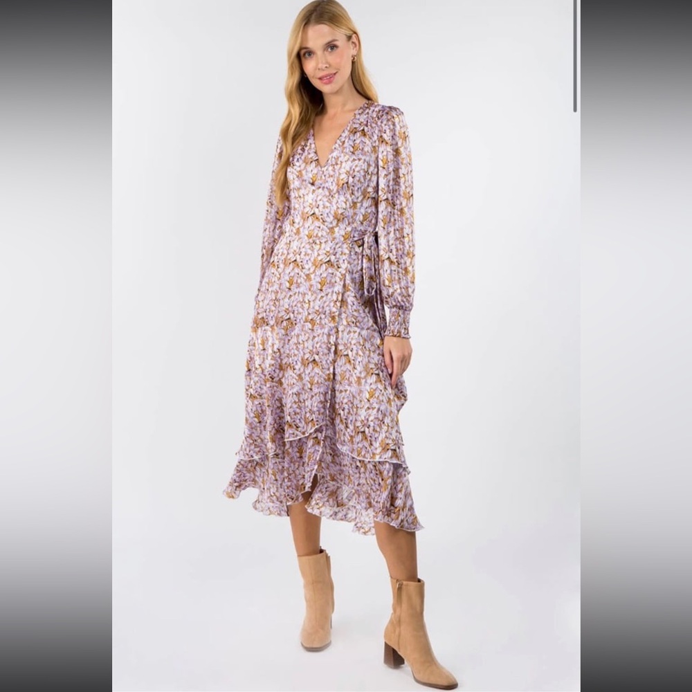 Fanco Floral Wrap Dress